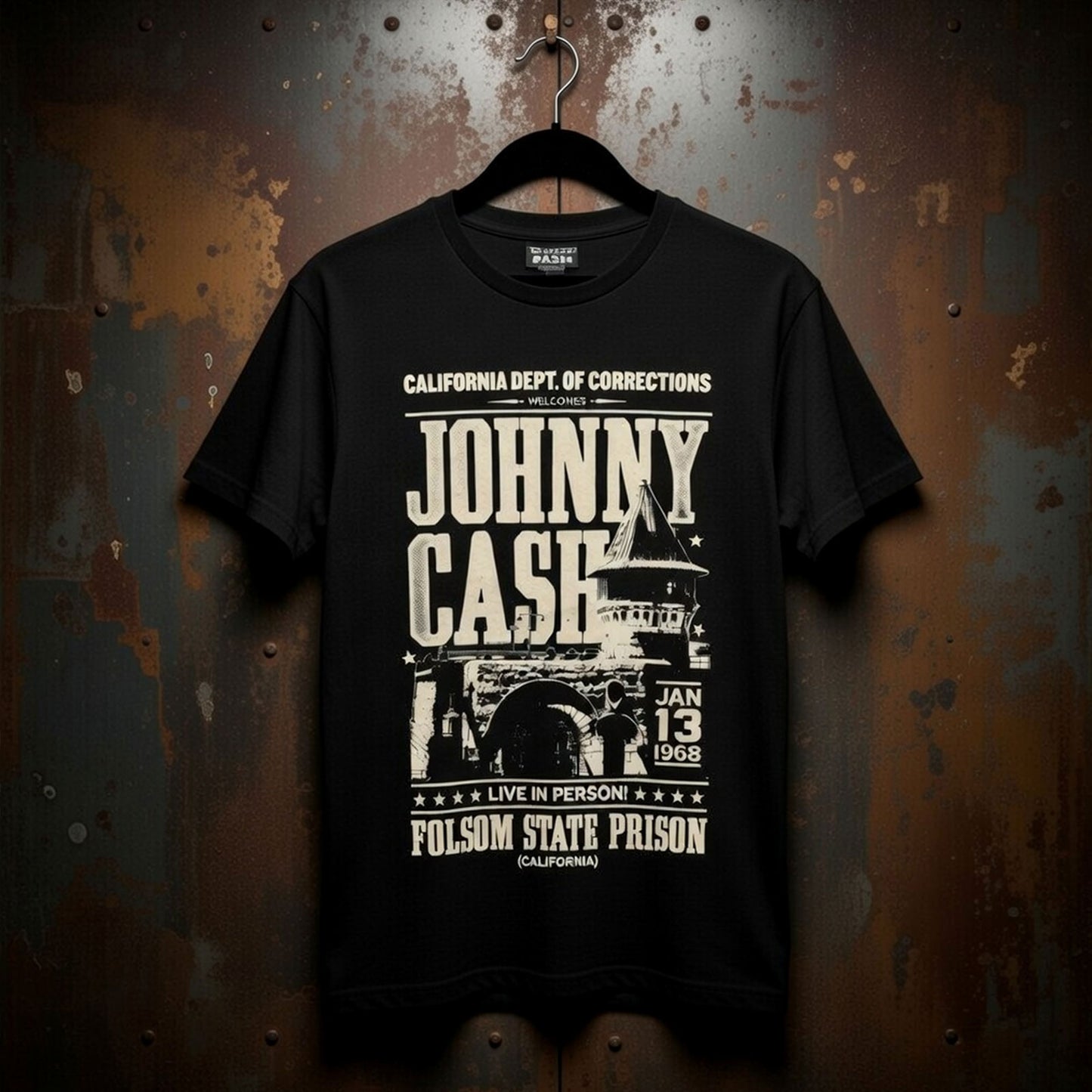 Een foto van een Johnny Cash T-Shirt
