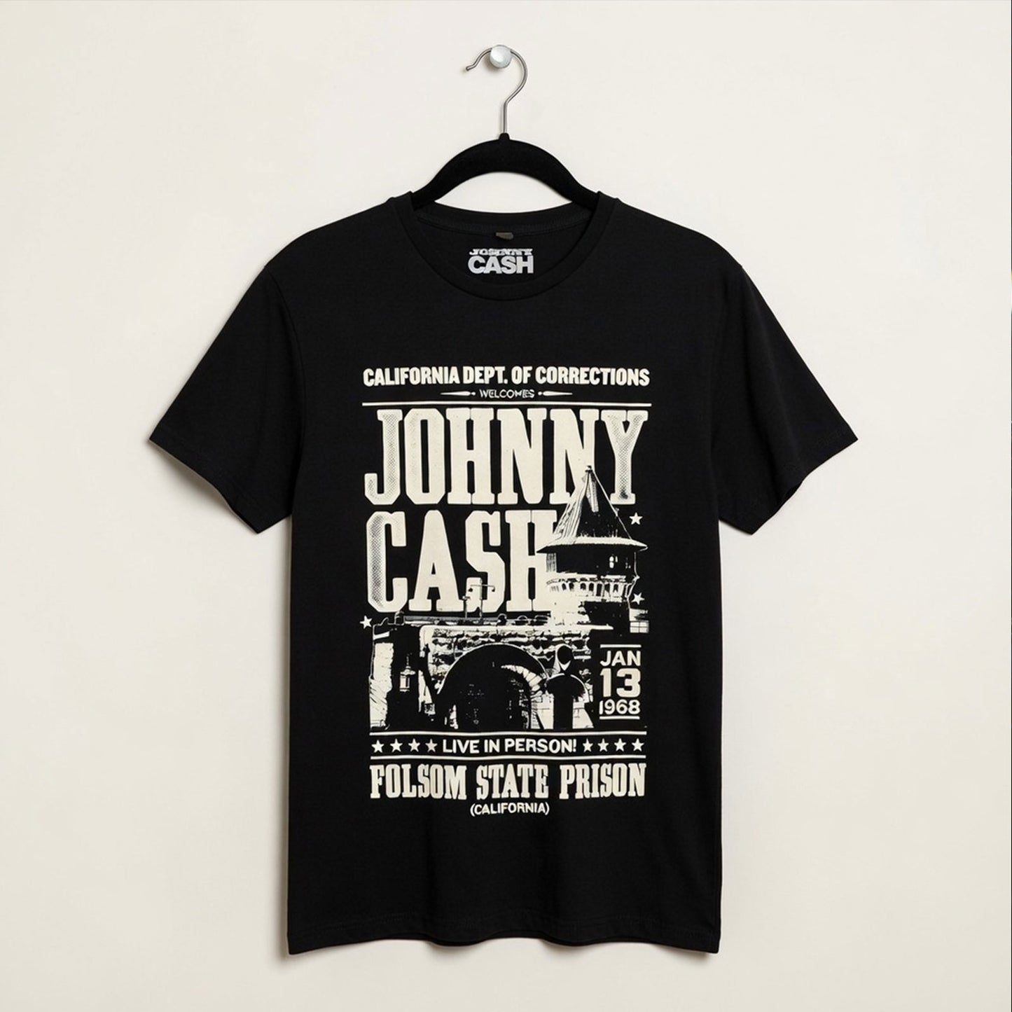 Een foto van een Johnny Cash T-Shirt