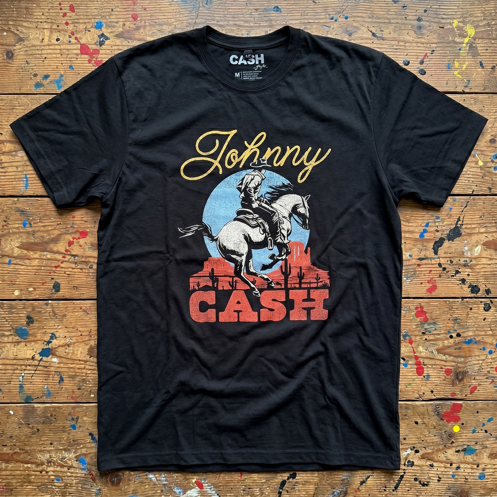 Een foto van een Johnny Cash T-Shirt