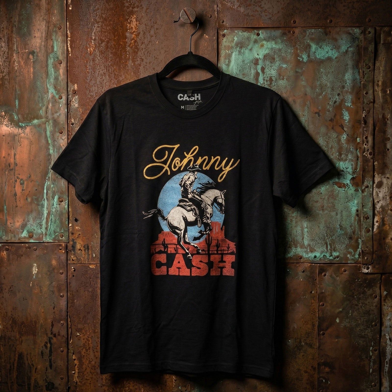 Een foto van een Johnny Cash T-Shirt