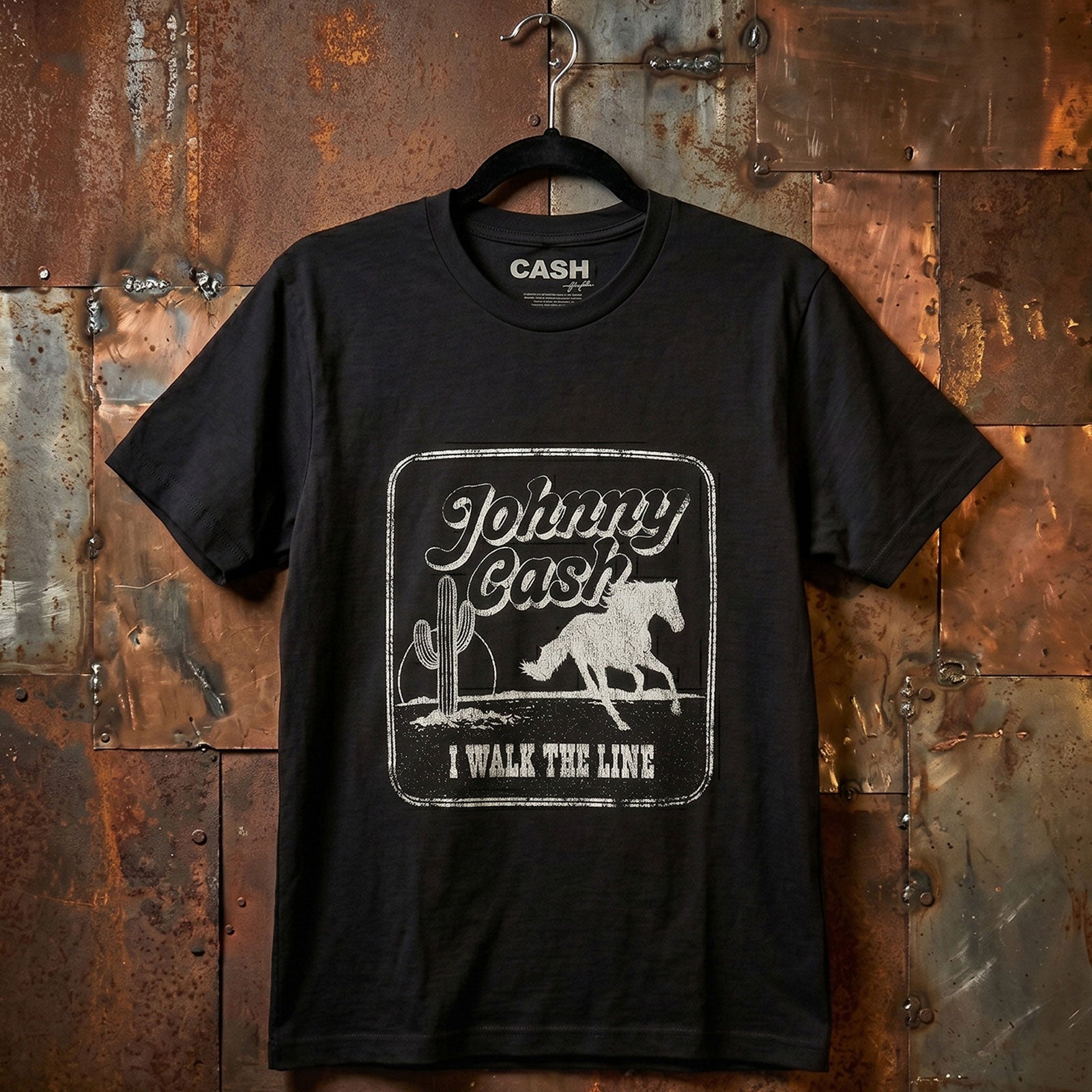 Een foto van een Johnny Cash T-Shirt