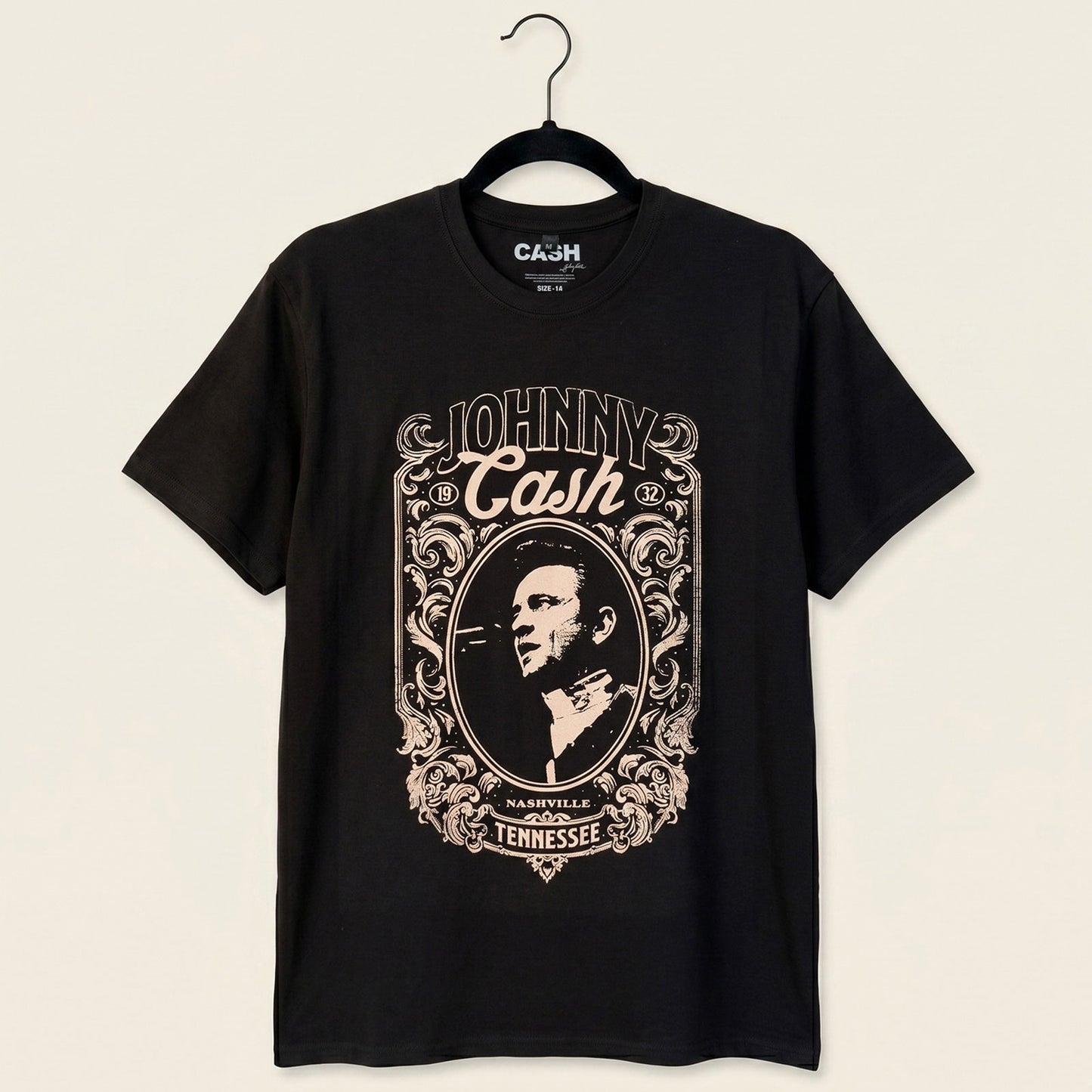 Een foto van een Johnny Cash T-Shirt
