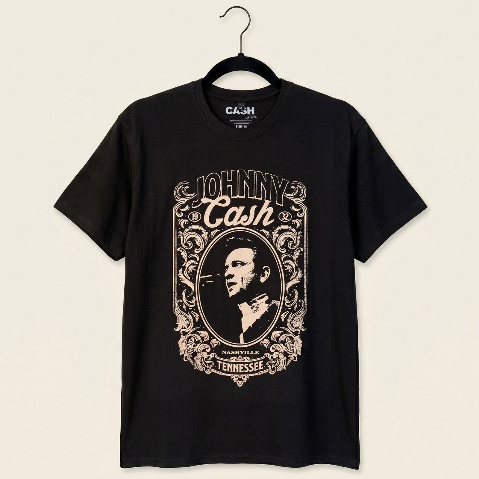 Een foto van een Johnny Cash T-Shirt