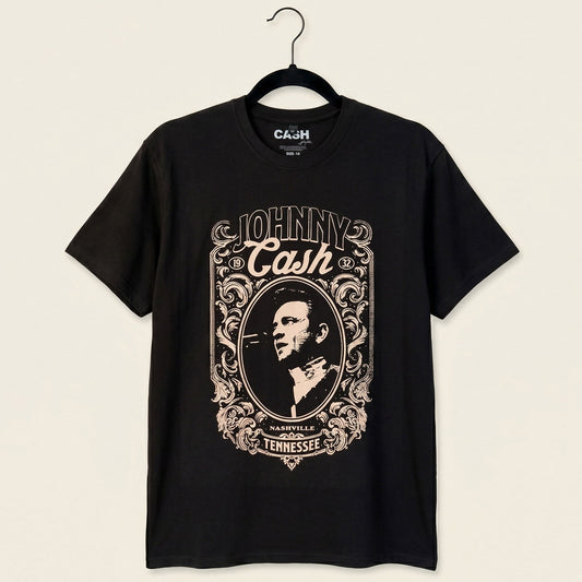 Een foto van een Johnny Cash T-Shirt