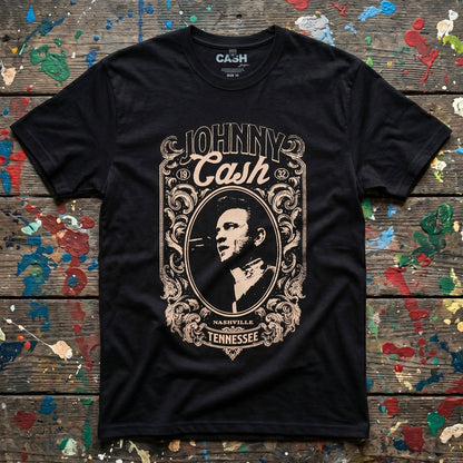 Een foto van een Johnny Cash T-Shirt