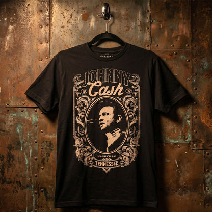 Een foto van een Johnny Cash T-Shirt