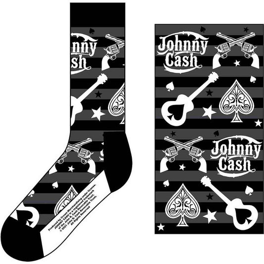Een foto van een Johnny Cash Sokken