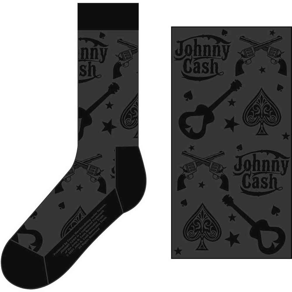 Een foto van een Johnny Cash Sokken