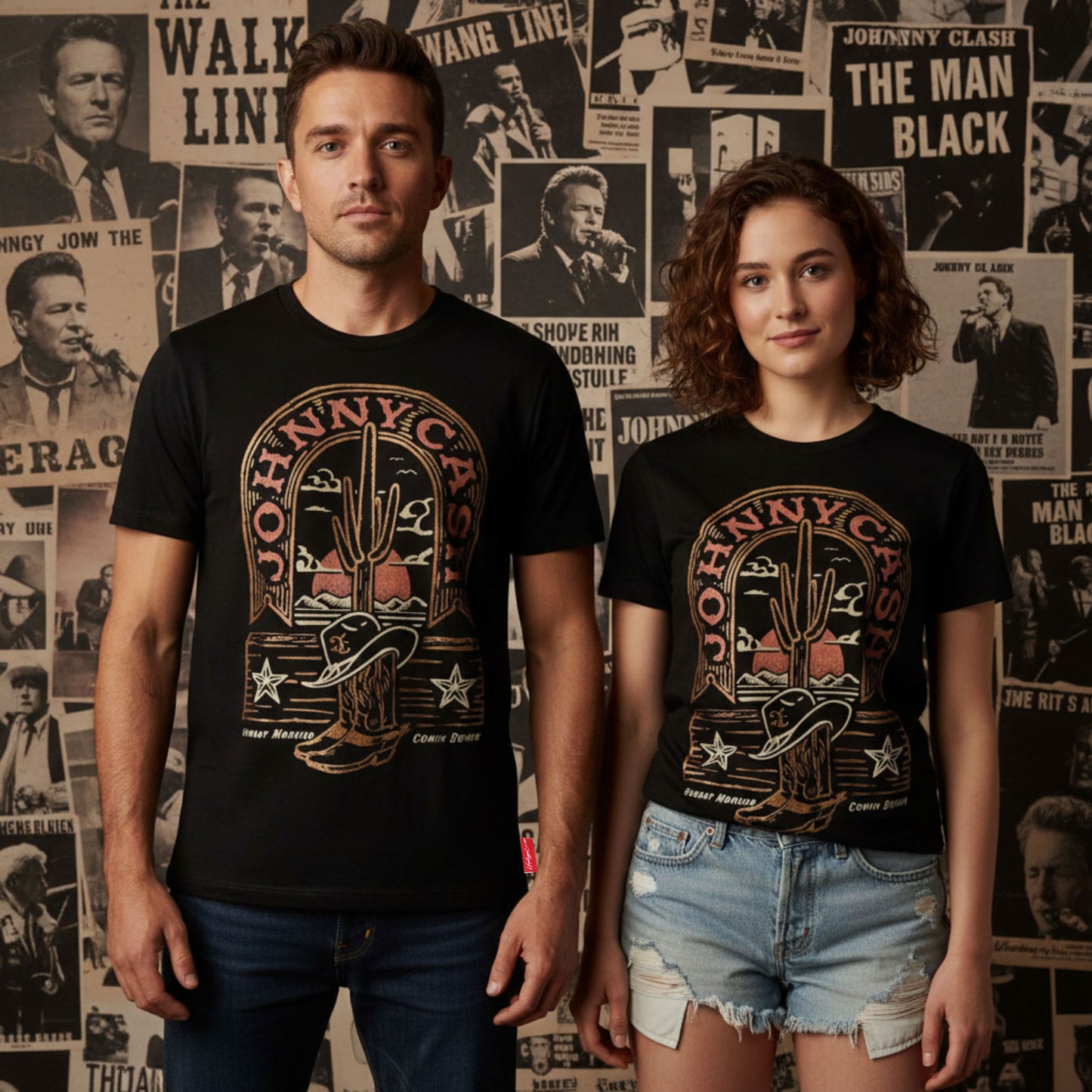 Een foto van een Johnny Cash T-Shirt