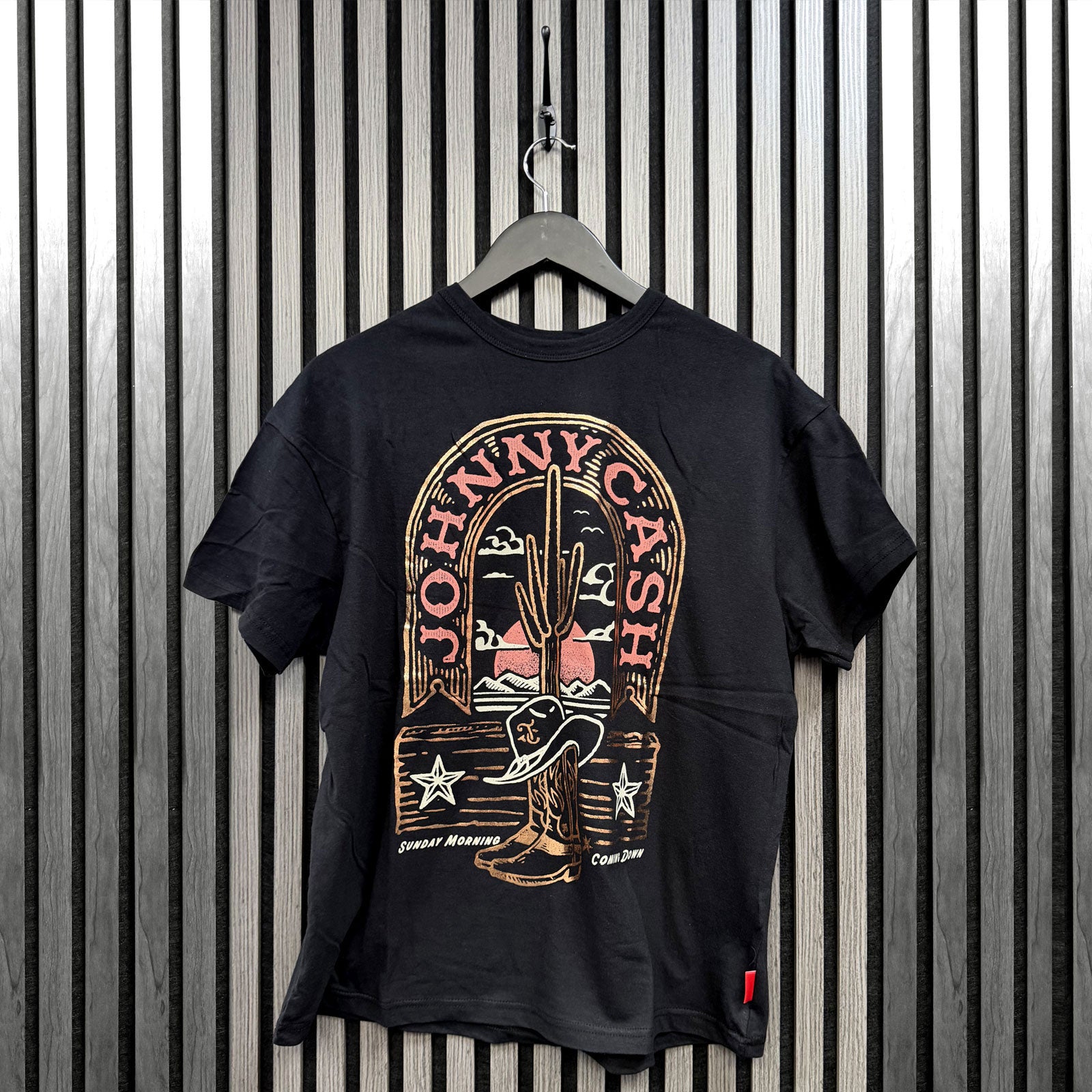 Een foto van een Johnny Cash T-Shirt