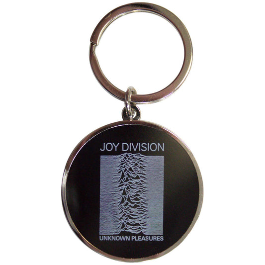 Een foto van een Joy Division Sleutelhanger