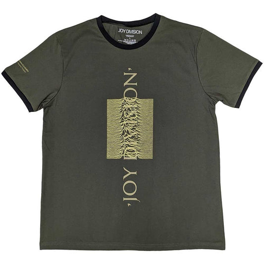 Een foto van een Joy Division Ringer T-Shirt