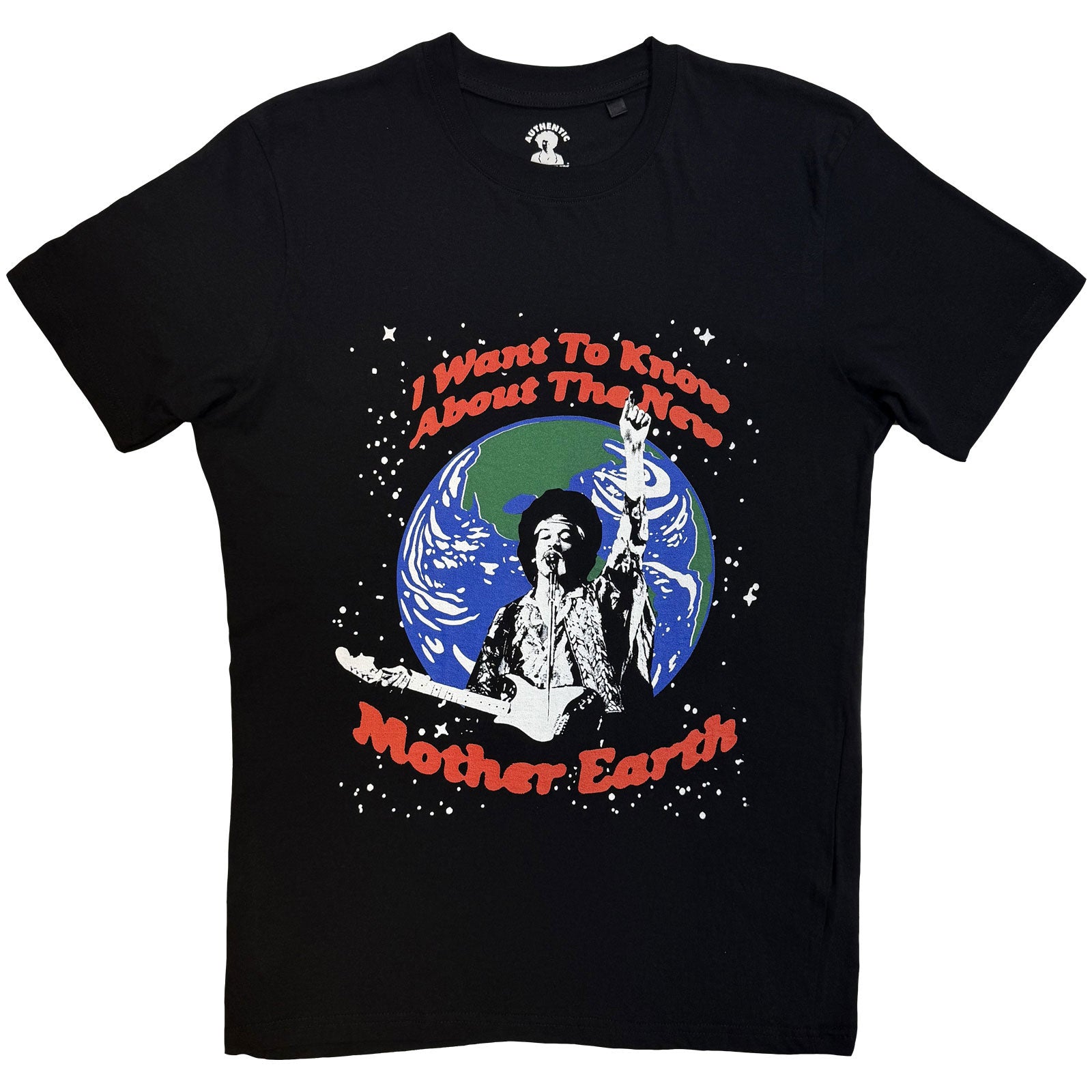 Een foto van een Jimi Hendrix T-Shirt