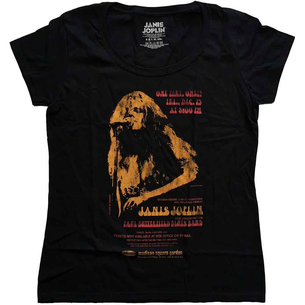 Een foto van een Janis Joplin T-Shirt