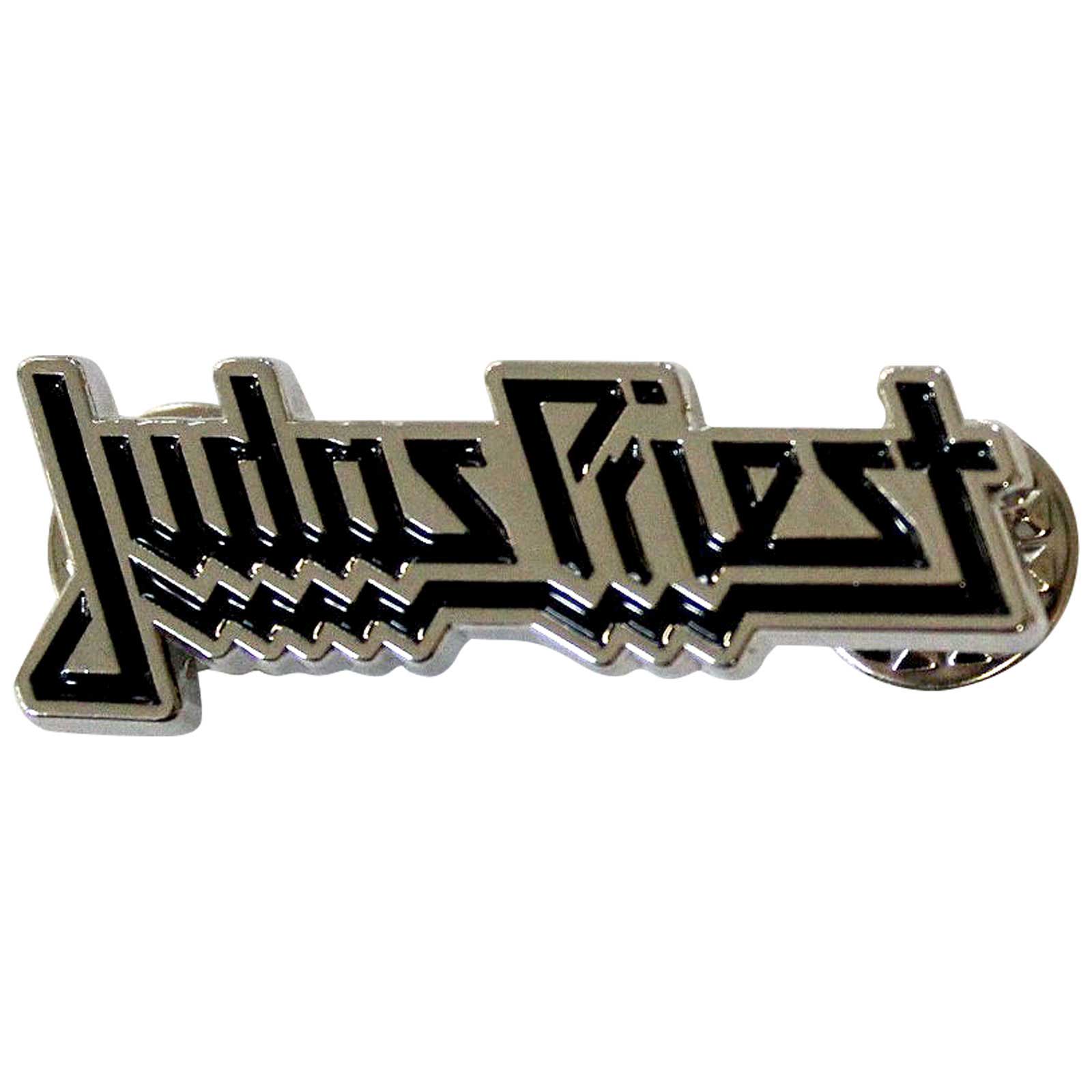 Een foto van een Judas Priest Speld Badge