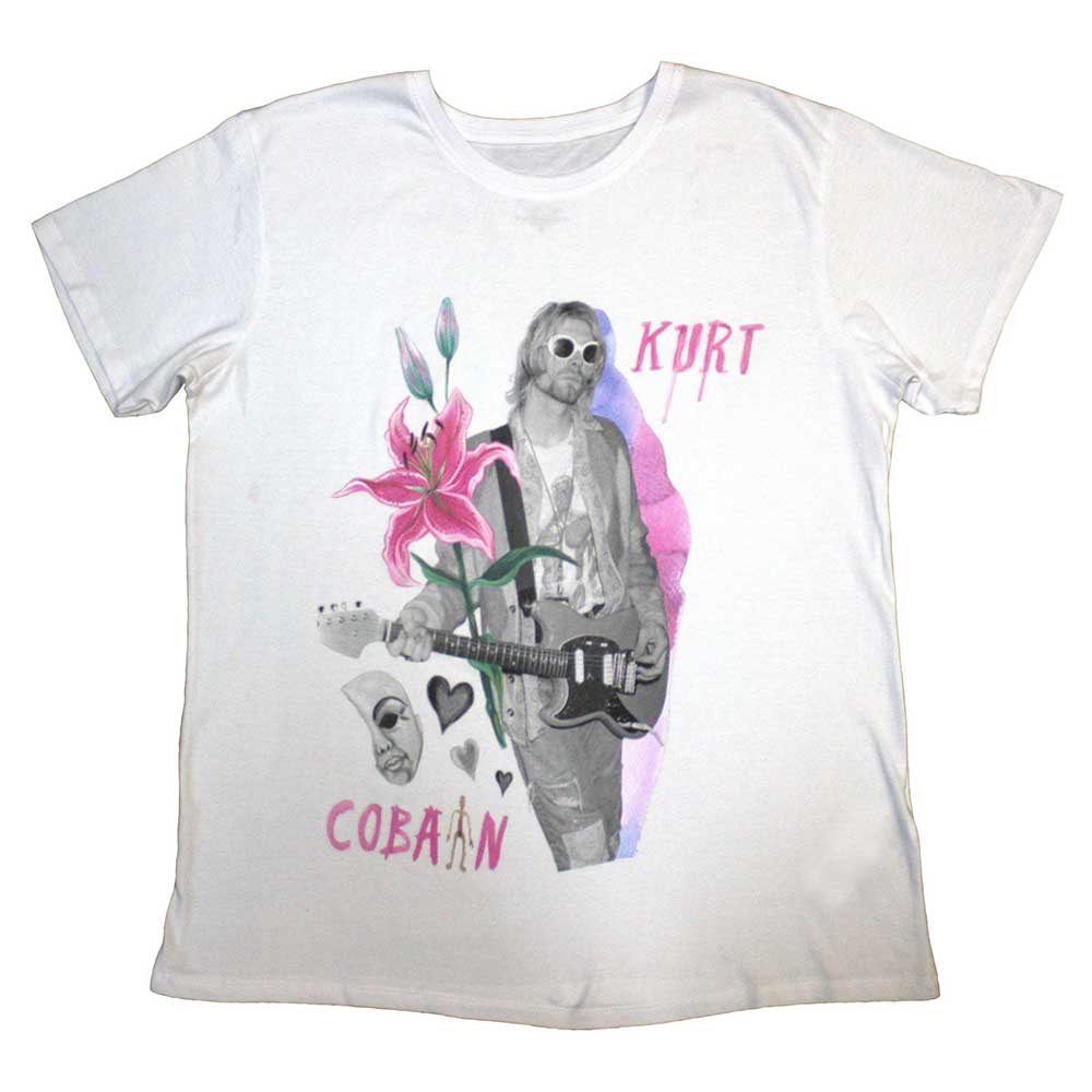 Een foto van een Kurt Cobain T-Shirt