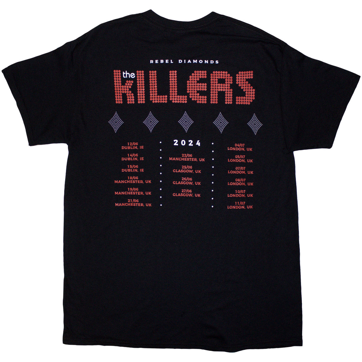 Een foto van een The Killers T-Shirt