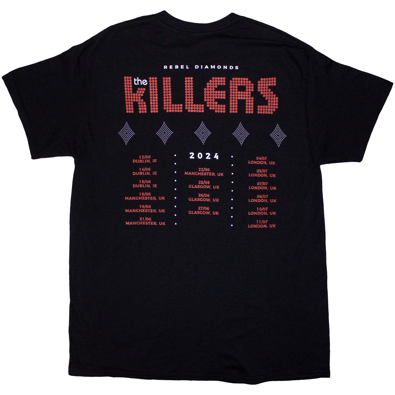 Een foto van een The Killers T-Shirt