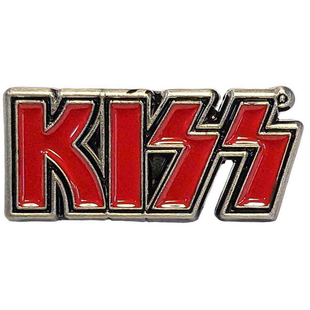Een foto van een KISS Mini Speld Badge