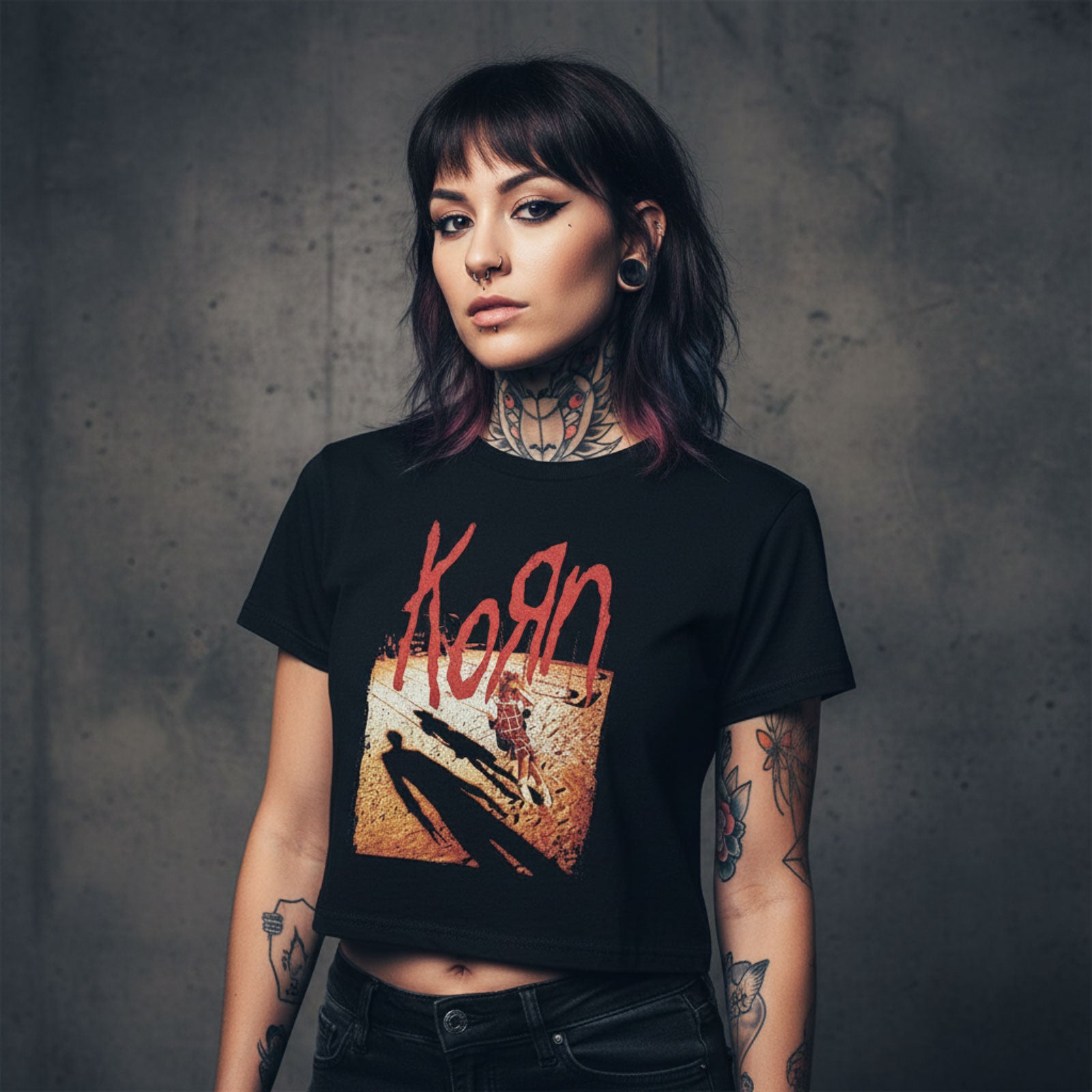 Een foto van een Korn T-Shirt