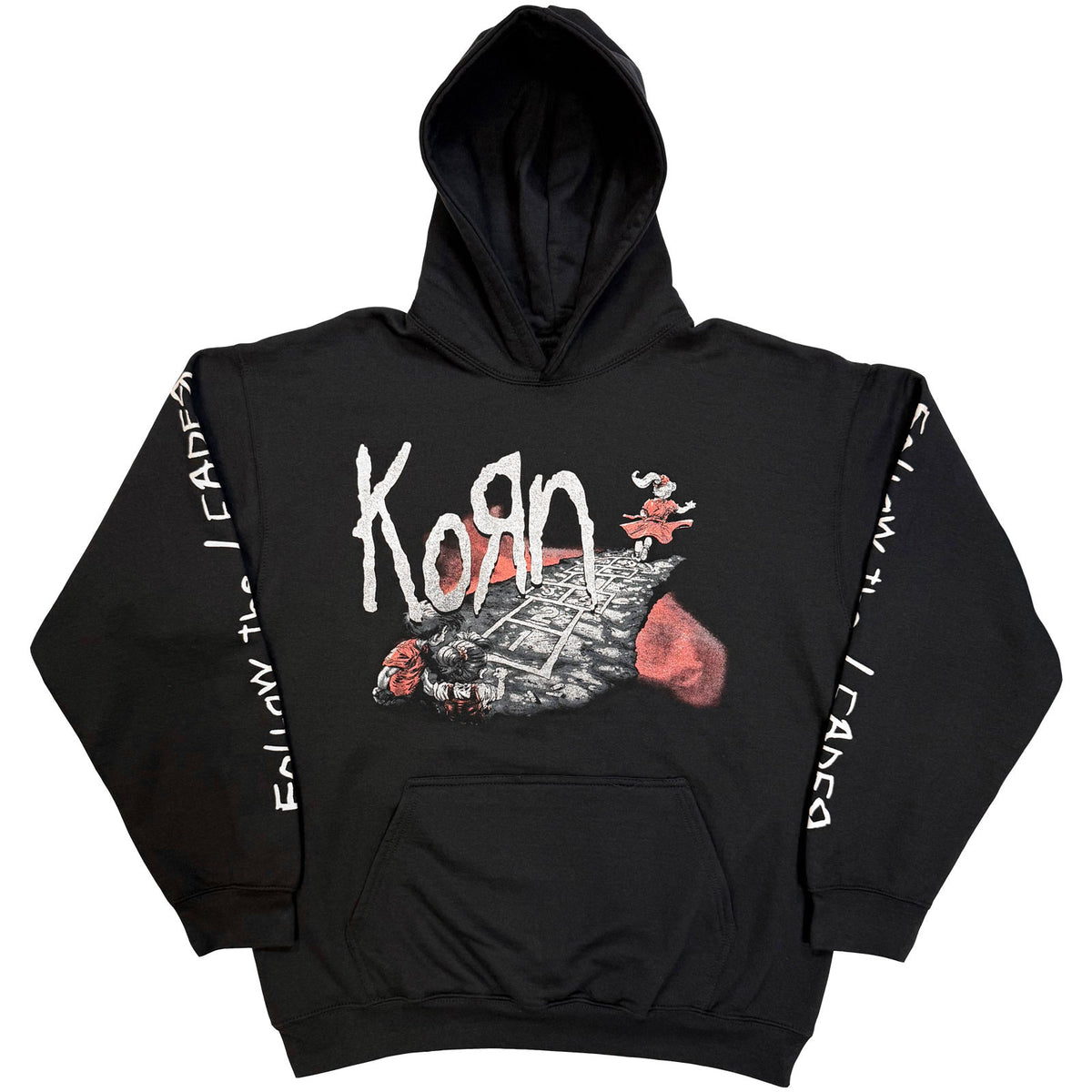 Een foto van een Korn Hoodie