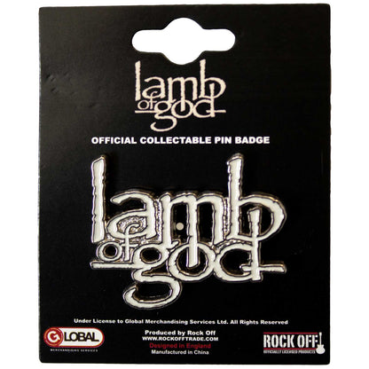Een foto van een Lamb Of God Speld Badge