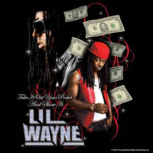Een foto van een Lil Wayne Enkele Kurk Onderzetter