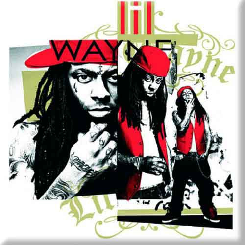 Een foto van een Lil Wayne Koelkastmagneet
