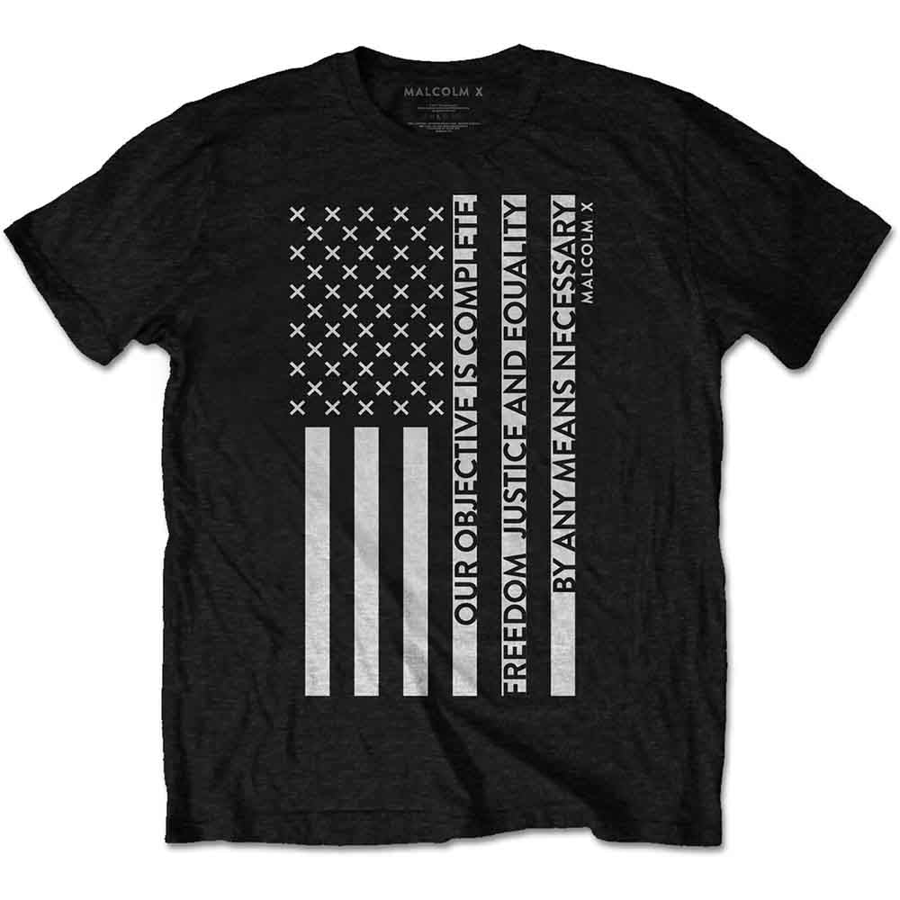 Een foto van een Malcolm X T-Shirt