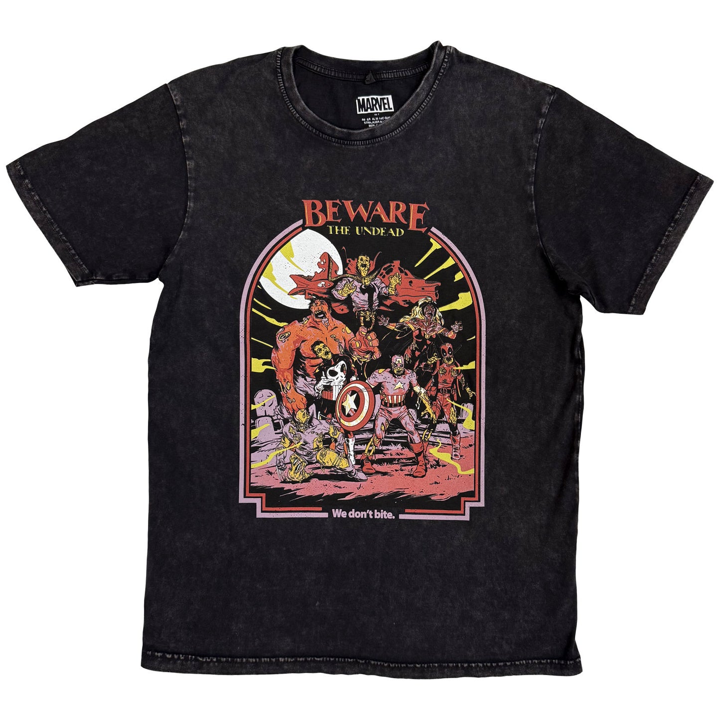 Een foto van een Marvel Comics T-Shirt