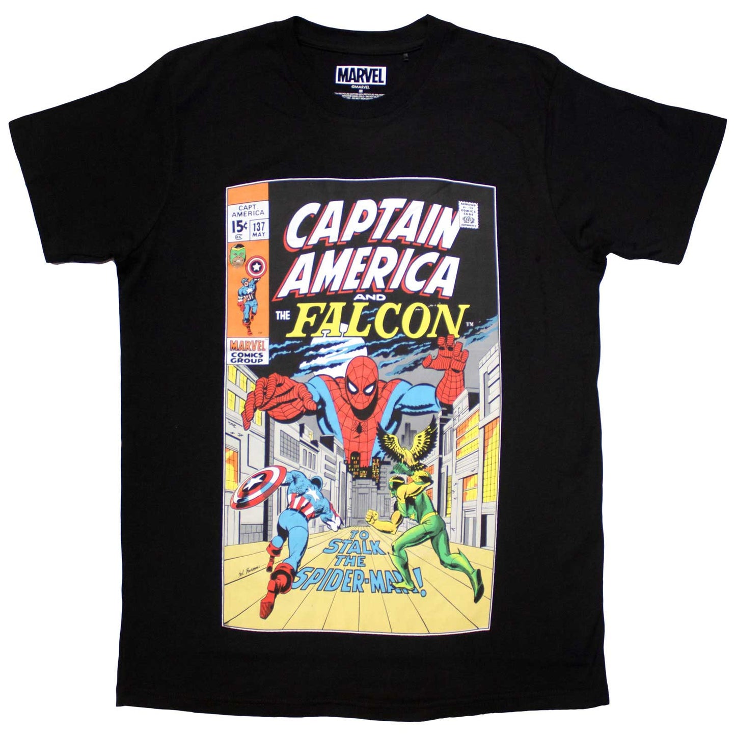 Een foto van een Marvel Comics T-Shirt
