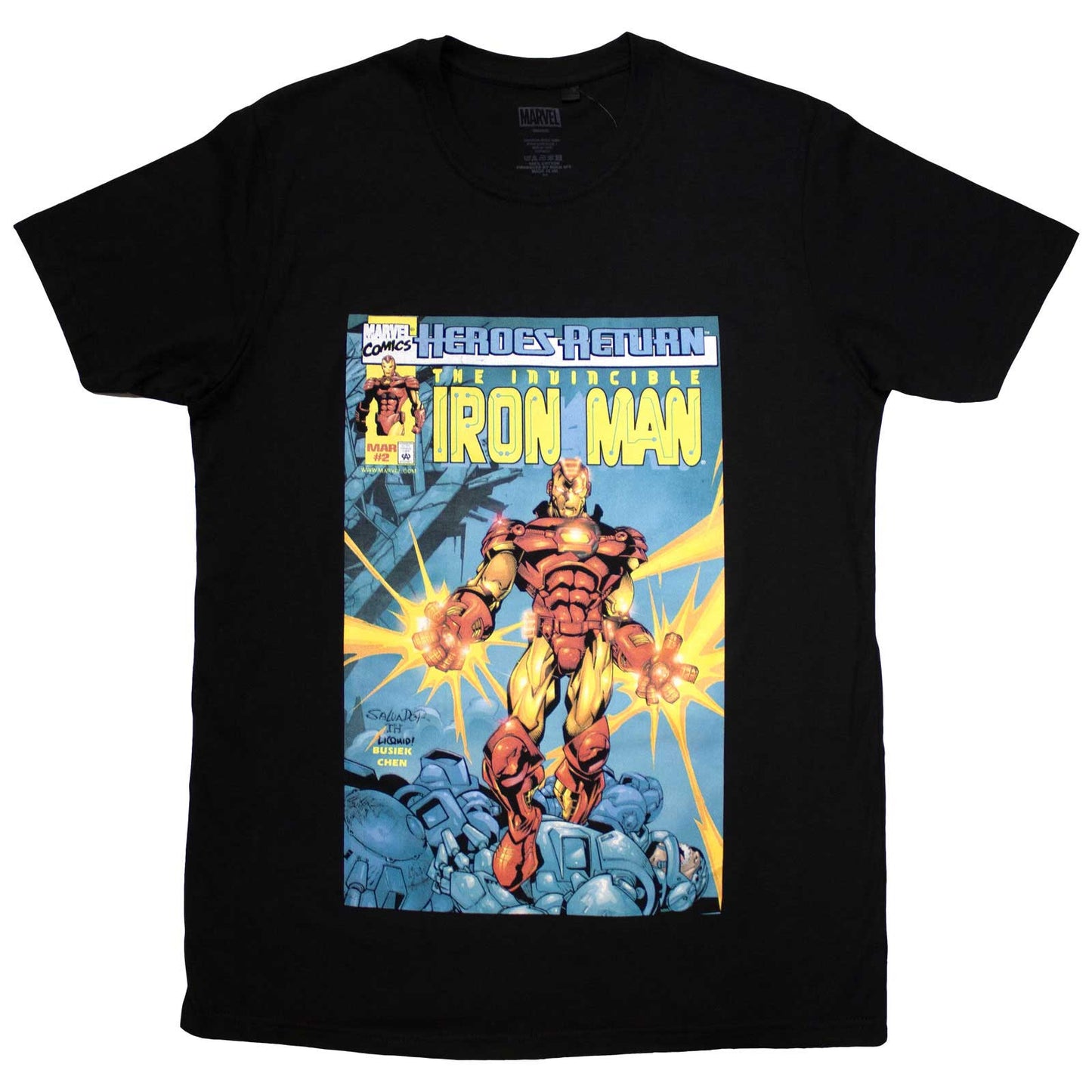 Een foto van een Marvel Comics T-Shirt