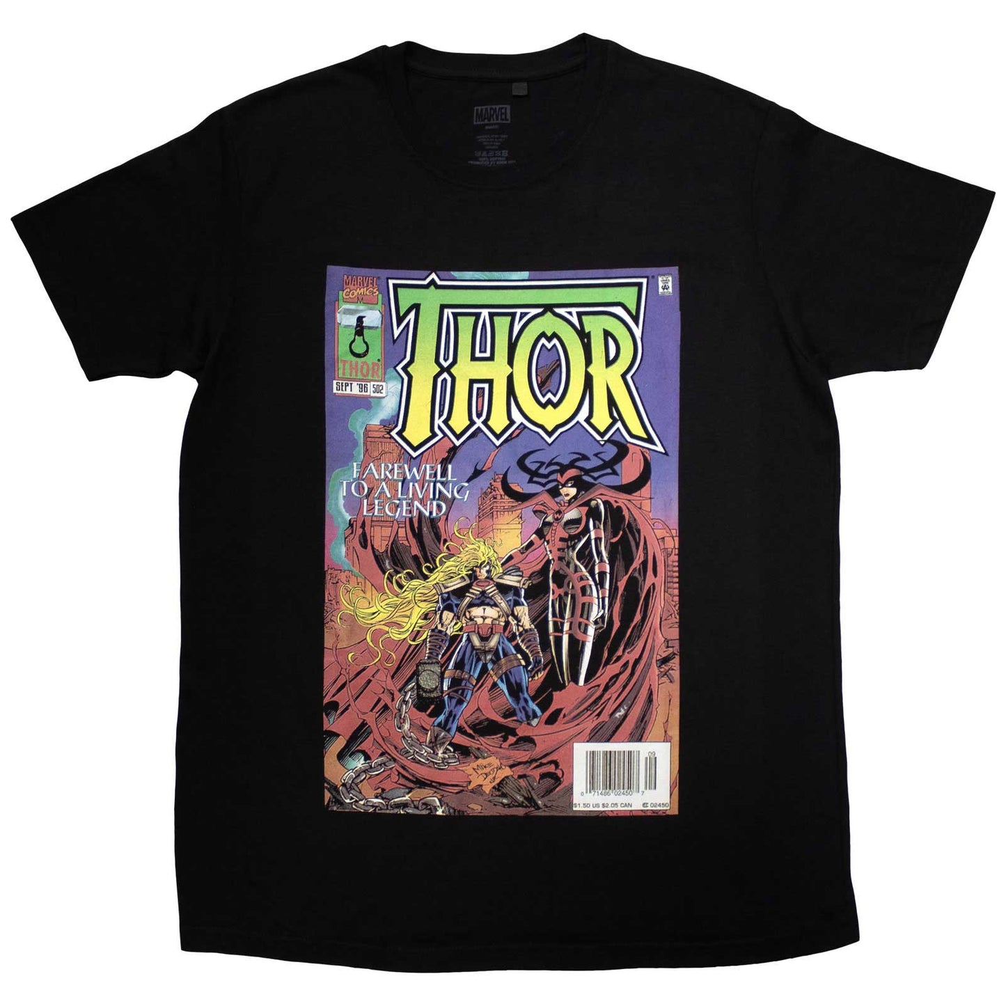 Een foto van een Marvel Comics T-Shirt