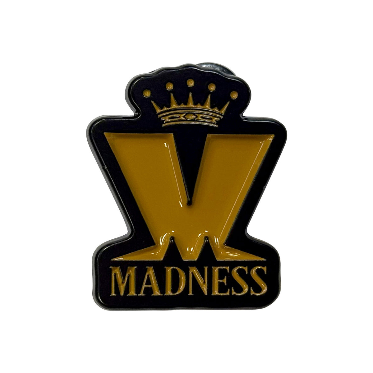 Een foto van een Madness Speld Badge