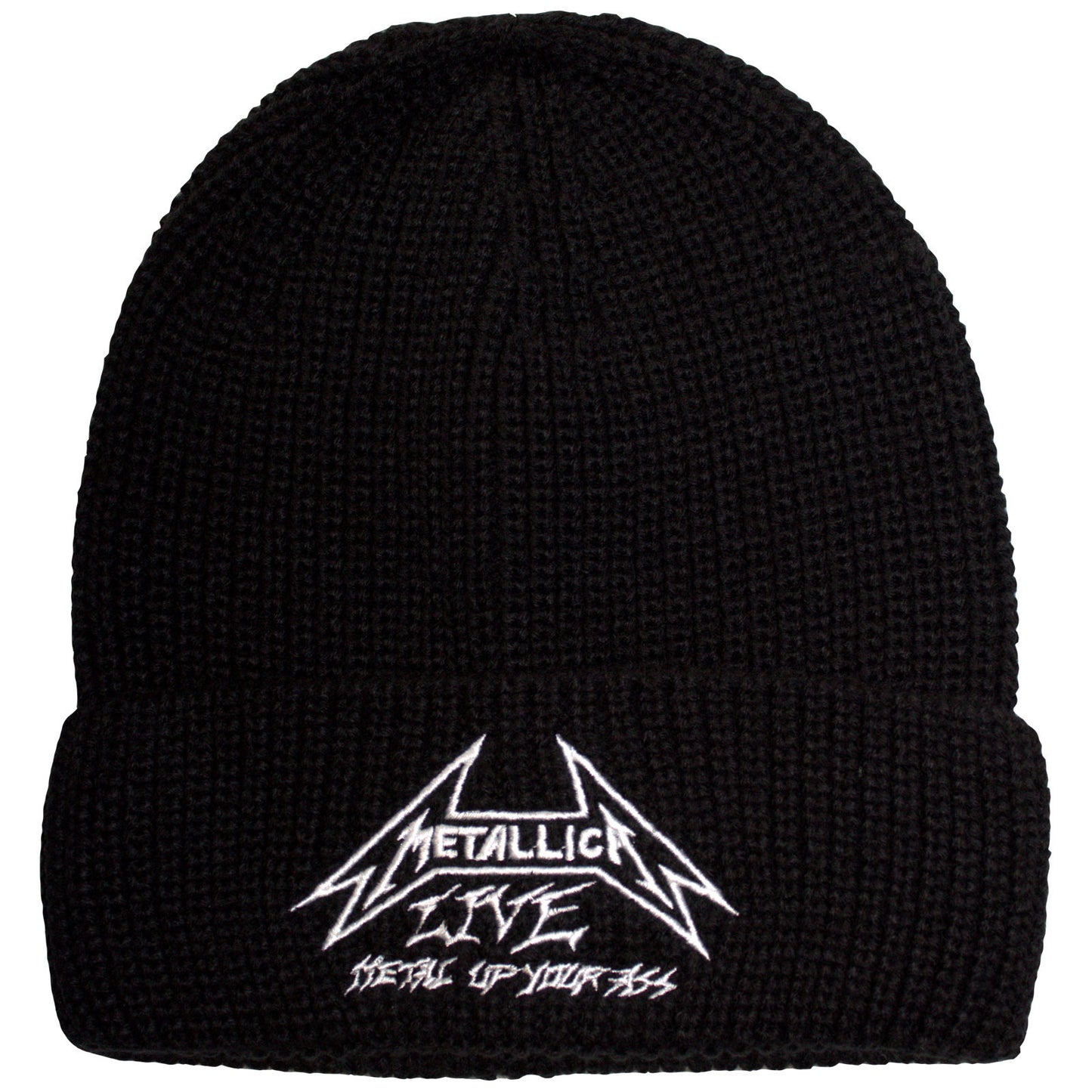 Een foto van een Metallica Hoofddeksel