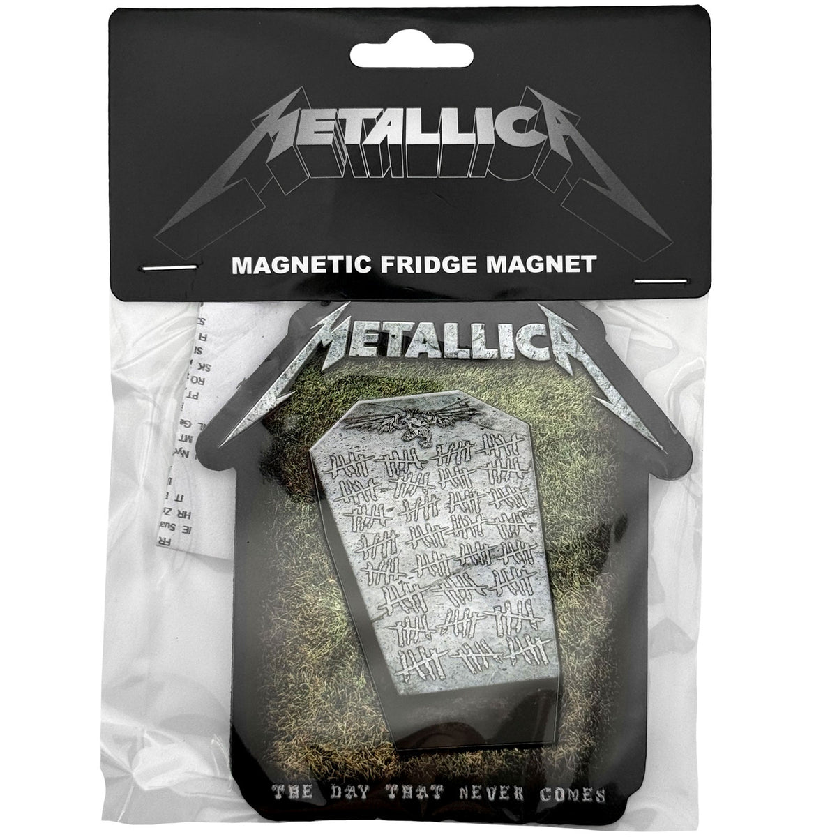 Een foto van een Metallica Magneet