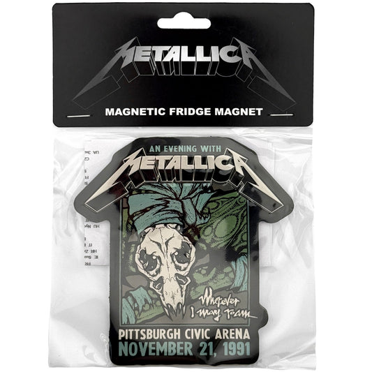 Een foto van een Metallica Magneet