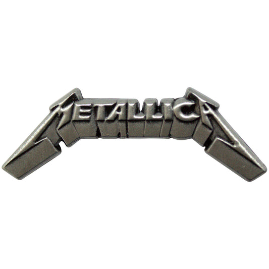 Een foto van een Metallica Speld Badge