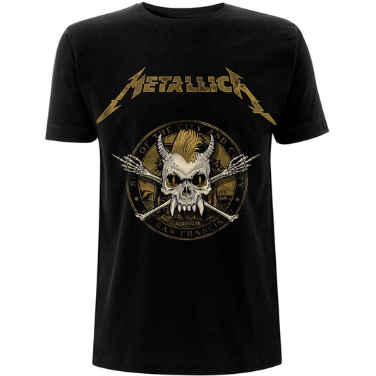 Metallica Unisex T-Shirt: Scary Guy Seal T-Shirt