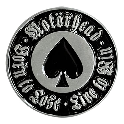 Een foto van een Motorhead Speld Badge
