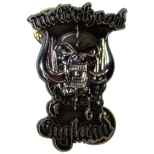 Een foto van een Motorhead Speld Badge