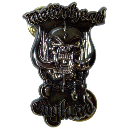 Een foto van een Motorhead Speld Badge
