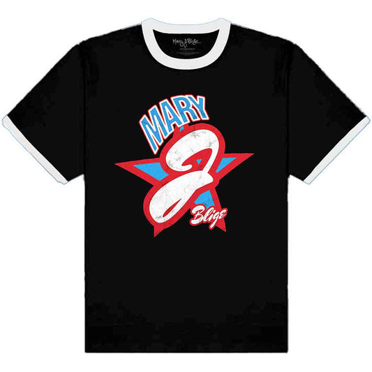 Een foto van een Mary J Blige Ringer T-Shirt