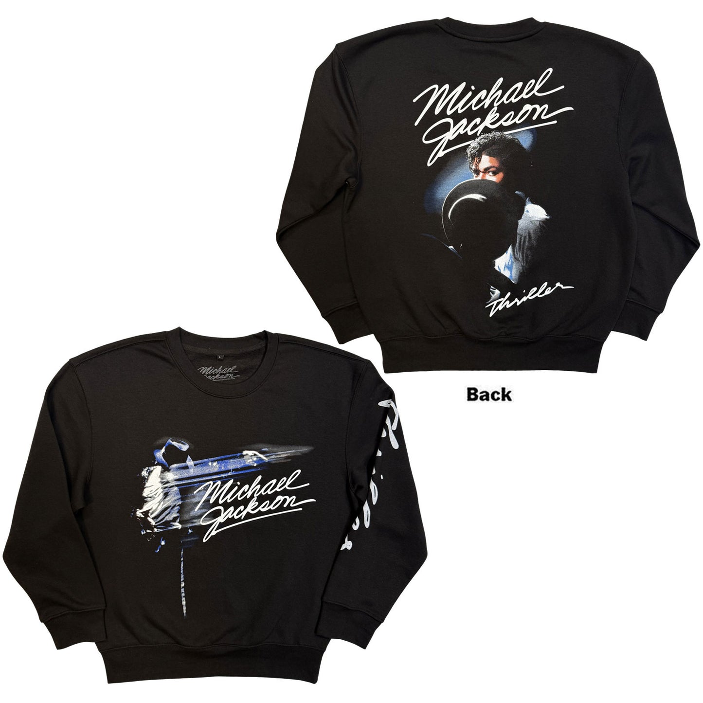 Een foto van een Michael Jackson Sweatshirt