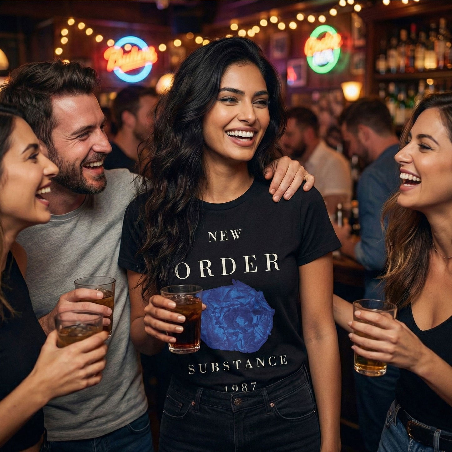 Een foto van een New Order T-Shirt