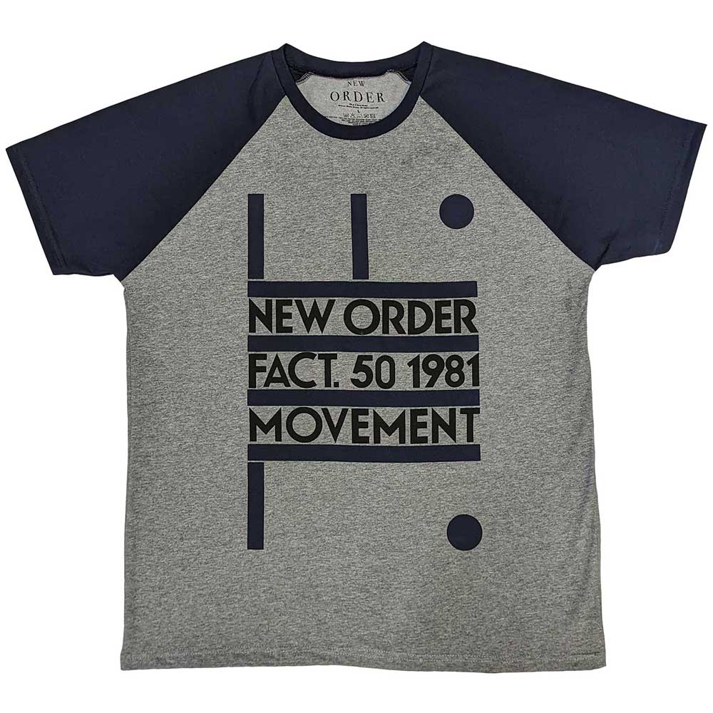 Een foto van een New Order Raglan T-Shirt