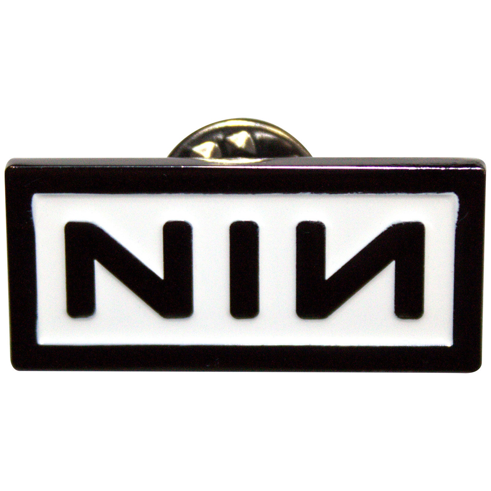Een foto van een Nine Inch Nails Speld Badge