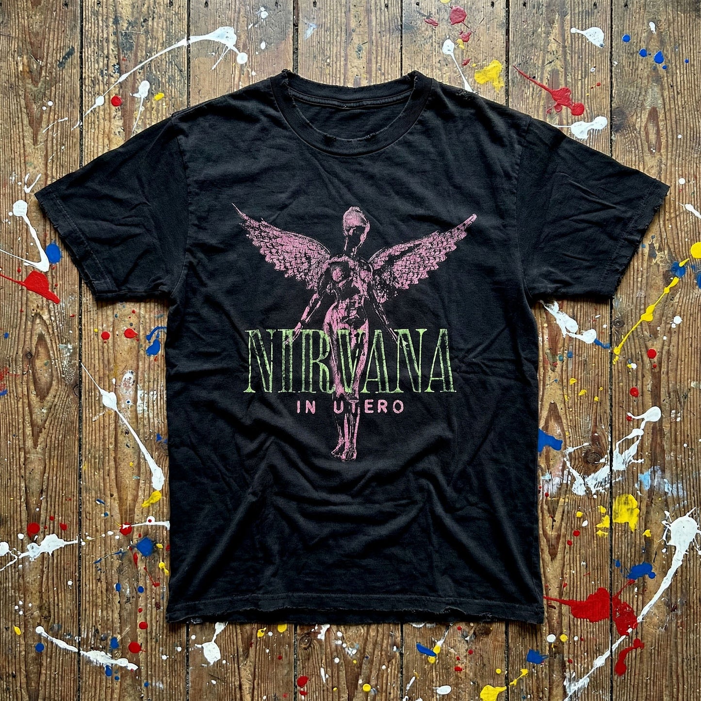 Een foto van een Nirvana T-Shirt