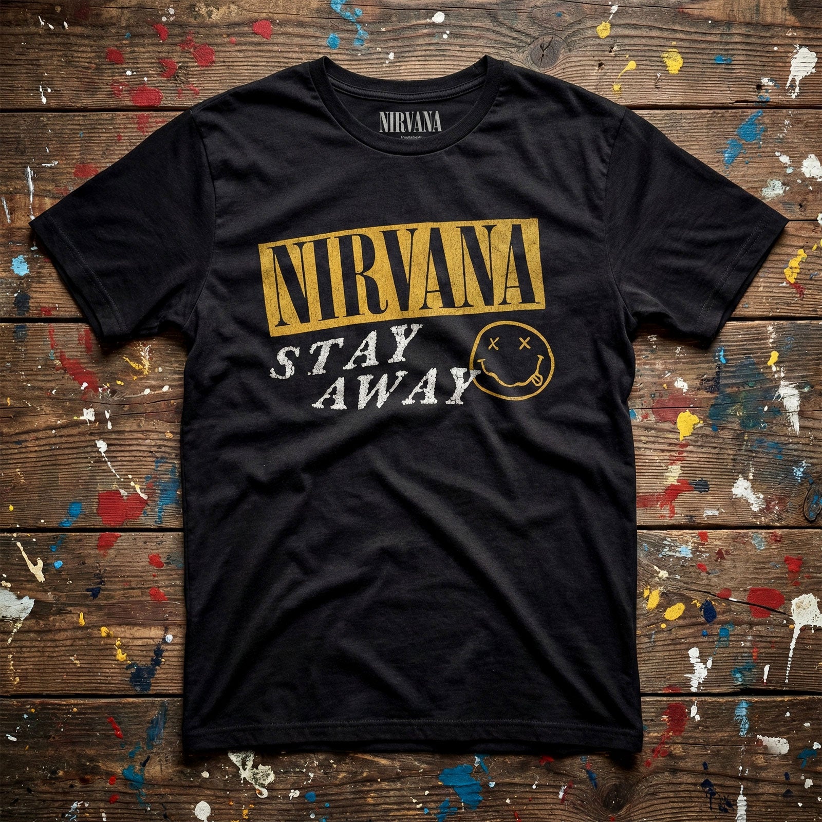 Een foto van een Nirvana T-Shirt