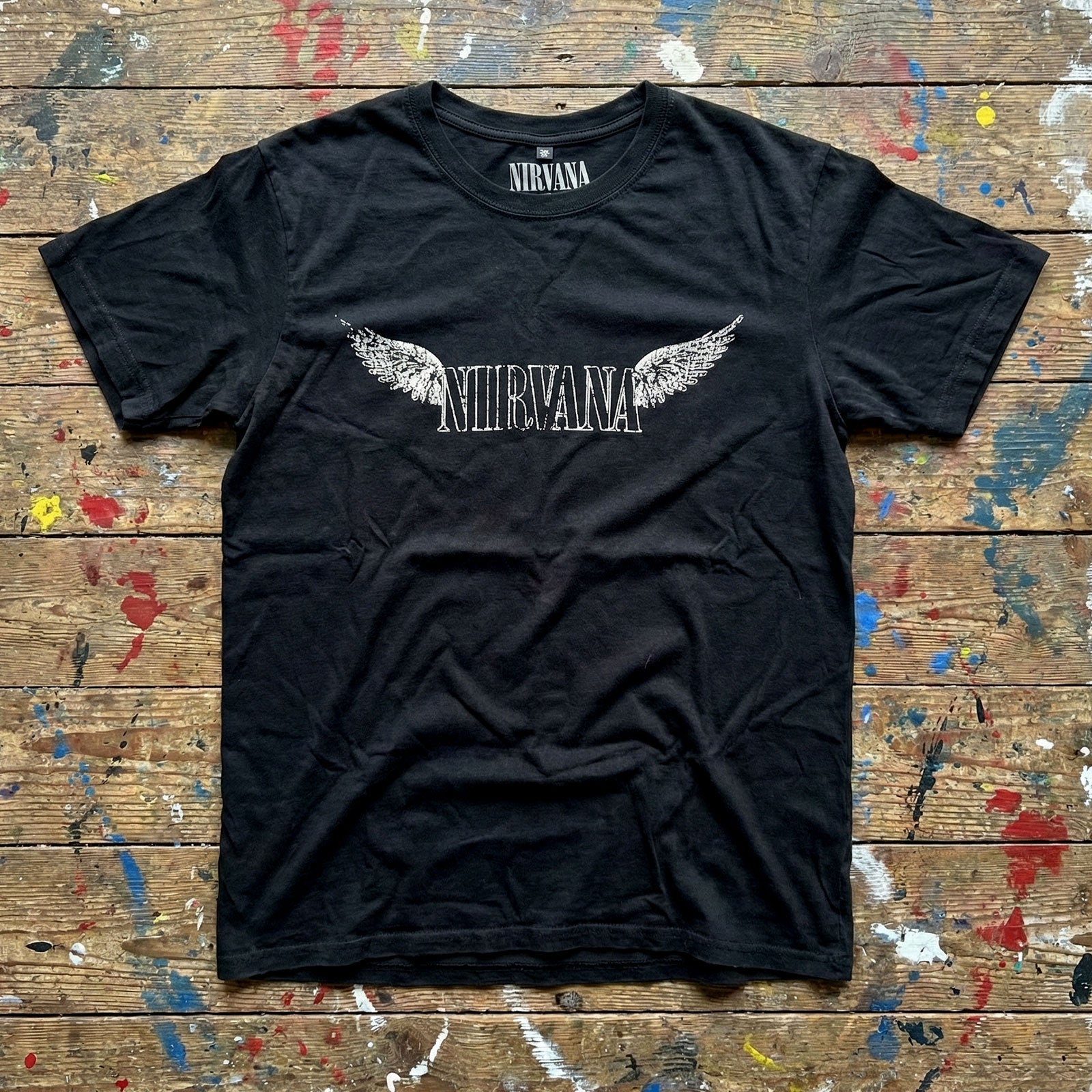 Een foto van een Nirvana T-Shirt